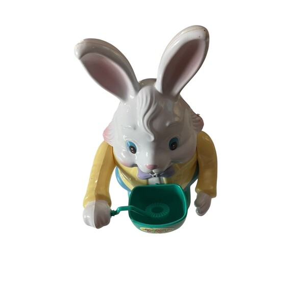 Easter Collection Musical Bubble Blowing Rabbit 80520 World Bazaars 1997 Battery - Picture 9 of 9